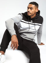 Load image into Gallery viewer, Gym King Jasper Overhead Hoodie - Black/Silver Grey